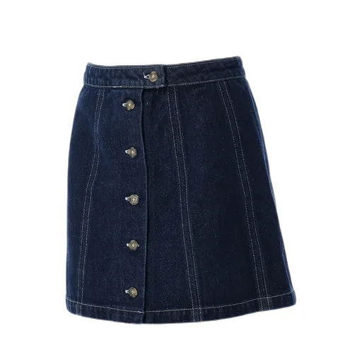 Denim Pipa Mini Skirt