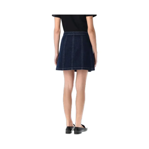 Denim Pipa Mini Skirt