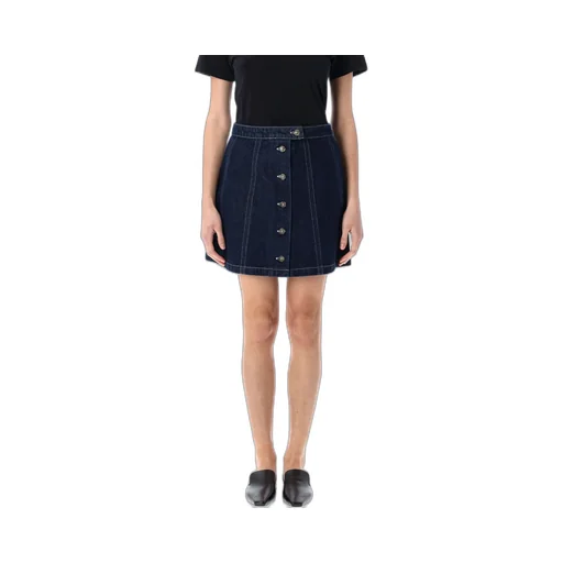 Denim Pipa Mini Skirt