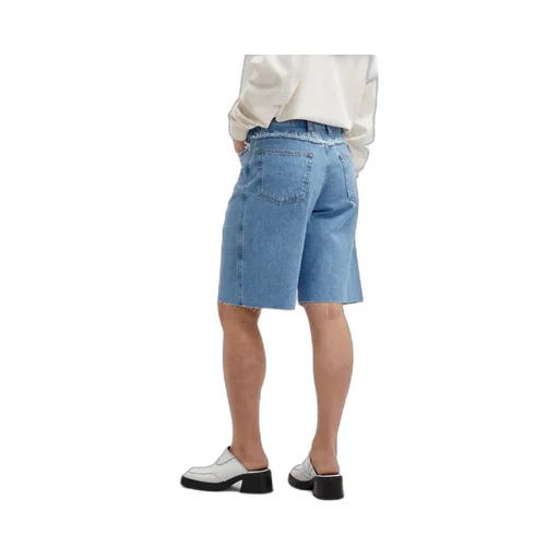 Frayed Detailing Denim Shorts