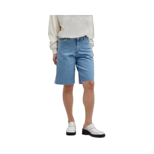 Frayed Detailing Denim Shorts