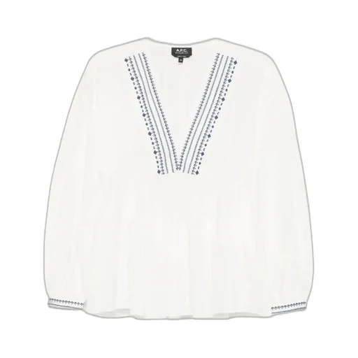 V-Neck Short-Sleeved Blouse