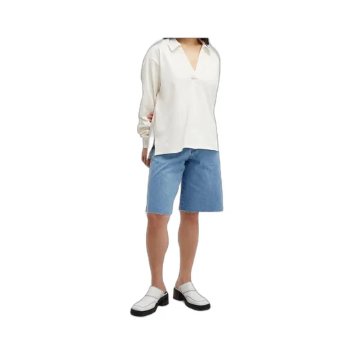 Frayed Detailing Denim Shorts