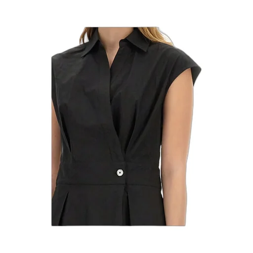 Pleated Sleeveless Dress