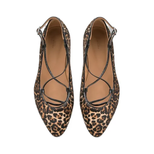 Katie Ballet Flats Leopard Print