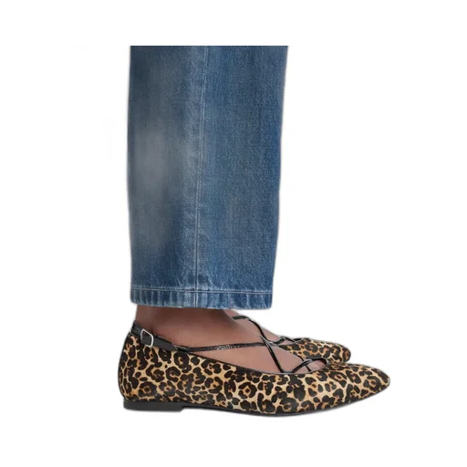 Katie Ballet Flats Leopard Print