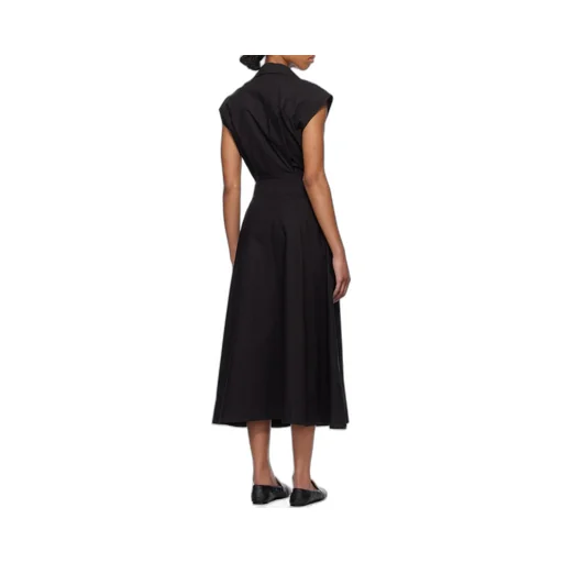 Pleated Sleeveless Dress