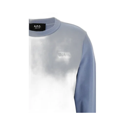 Logo Flocked Boxy Fit Sweatshirt