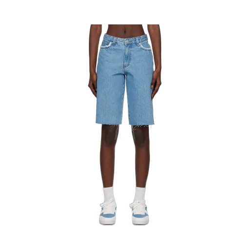 Frayed Detailing Denim Shorts