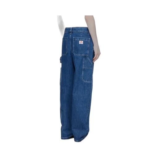 Logo Patch Straight Leg Jeans