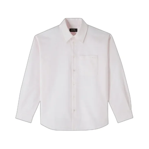 Long-Sleeved Straight-Hem Shirt