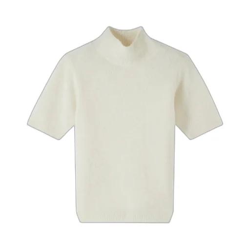 High-Neck Short-Sleeved Jumper