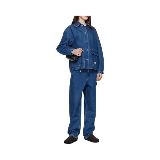 Buttoned Long-Sleeved Denim Jacket