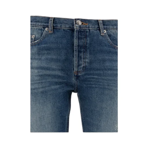 Straight Leg Distressed Jeans