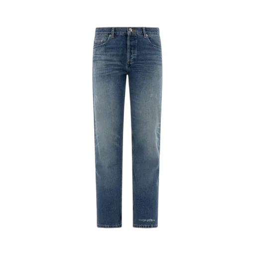 Straight Leg Distressed Jeans
