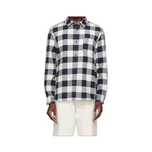 Plaid Long-Sleeved Shirt