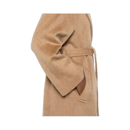 Straight Hem Belted Coat