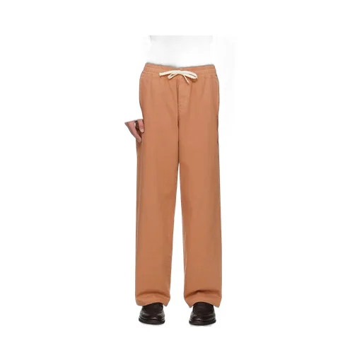 Drawstring Waist-Edge Casual Pants
