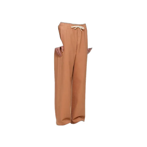 Drawstring Waist-Edge Casual Pants