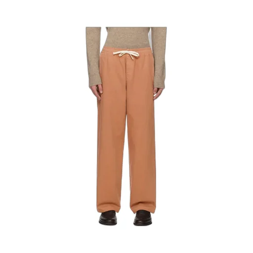 Drawstring Waist-Edge Casual Pants