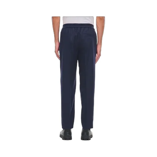 Elastic Waist Tapered Leg Trousers