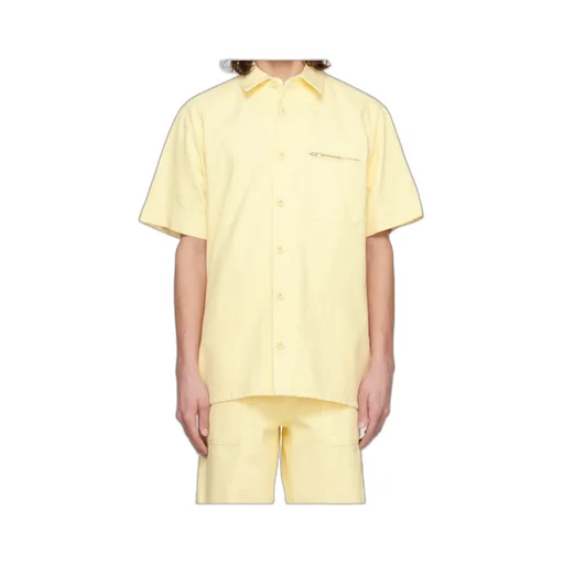 Short-Sleeved Denim Shirt