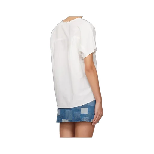 V-Neck Pleated Detail Blouse
