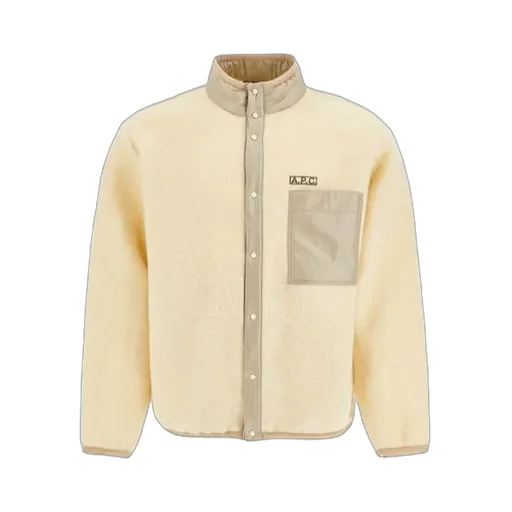Logo Patch High Neck Overshirt