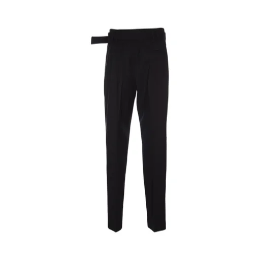 Anthea Belted Straight-Leg Trousers