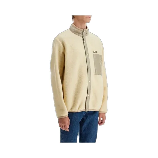 Logo Patch High Neck Overshirt