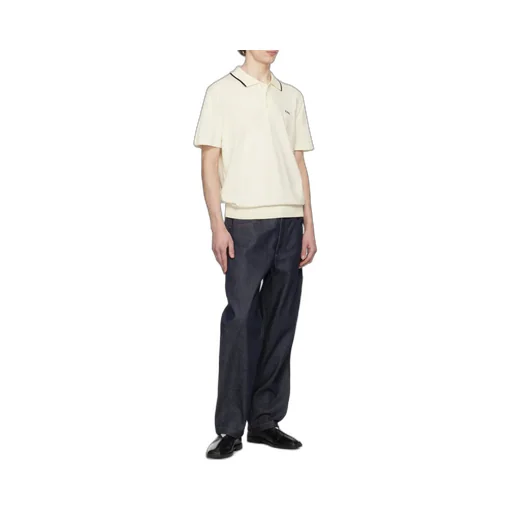 Knitted Short-Sleeved Polo Shirt