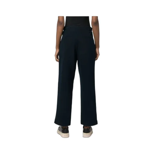 Pleat-Detail Wide-Leg Cotton Trousers