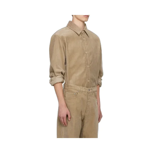 Bobby Logo Embroidered Corduroy Shirt