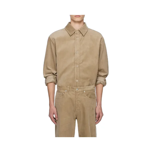 Bobby Logo Embroidered Corduroy Shirt