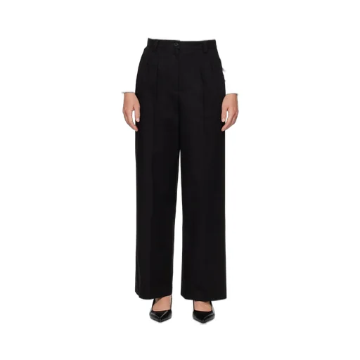 Tressie Button Detailed Straight Leg Trousers
