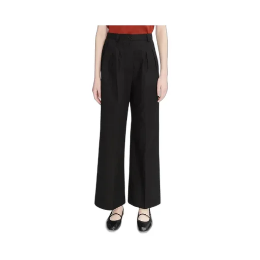 Tressie Button Detailed Straight Leg Trousers