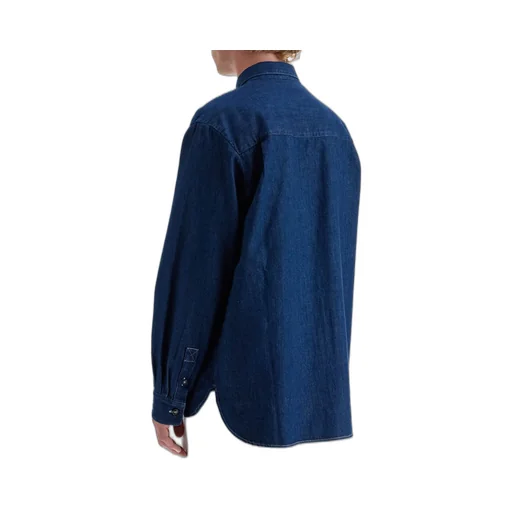 Mathias Buttoned Long-Sleeved Denim Shirt