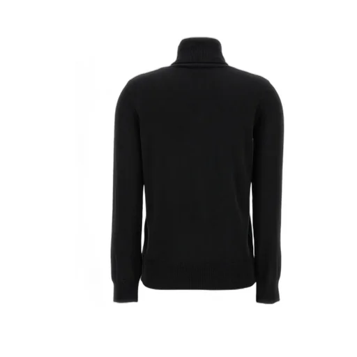 Logo Embroidered Turtleneck Knit Jumper
