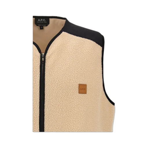 Nate Logo Patch Zip-Up Vest