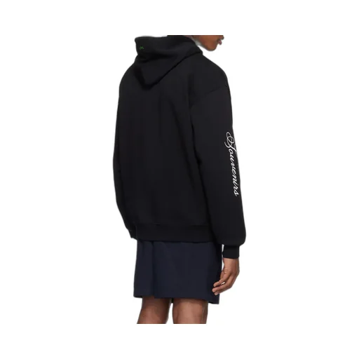 Logo Embroidered Long-Sleeved Hoodie
