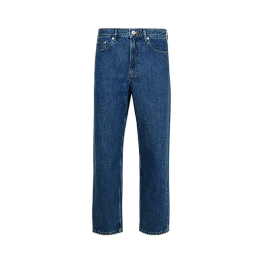Straight-Leg Slim-Cut Jeans