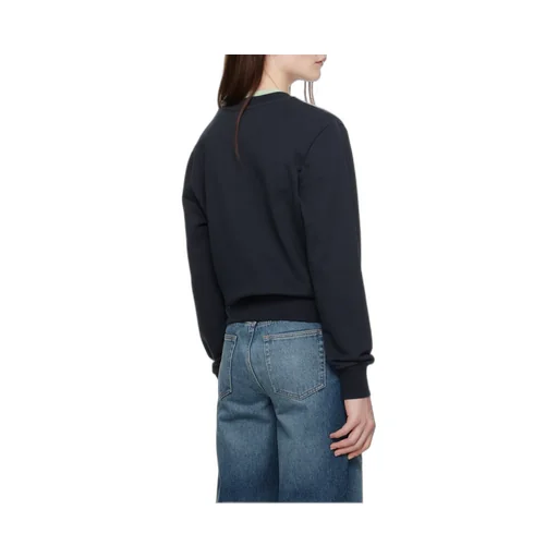 Rue Madame Logo Embroidered Crewneck Sweatshirt