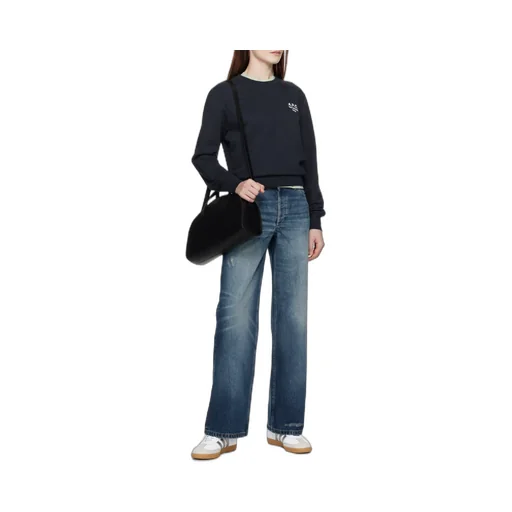 Rue Madame Logo Embroidered Crewneck Sweatshirt