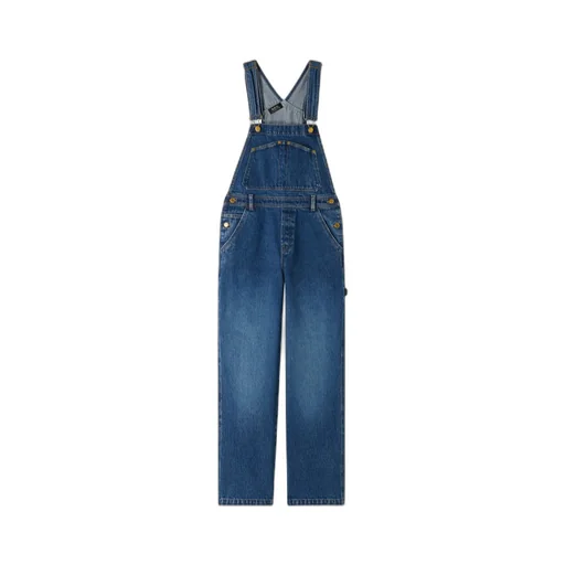 Sleeveless Denim Jumpsuit
