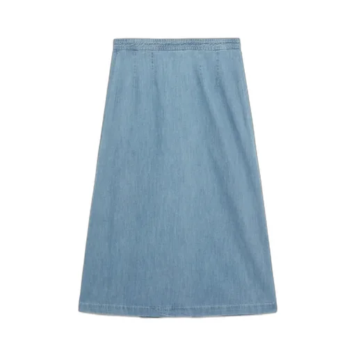 High-Rise Denim Skirt