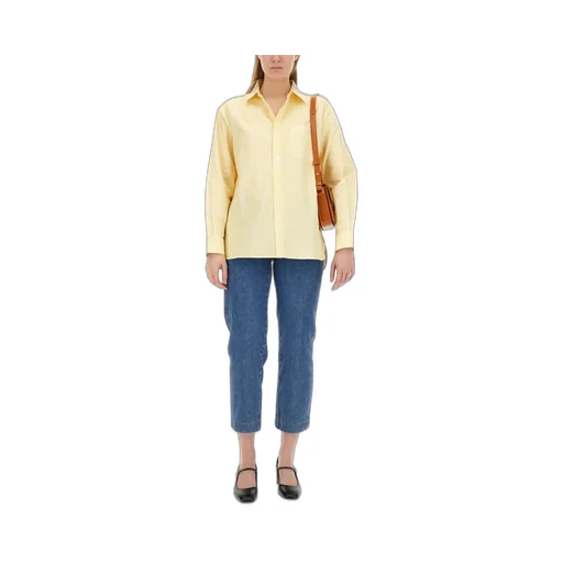 Logo Printed Striped Buttoned Shirt