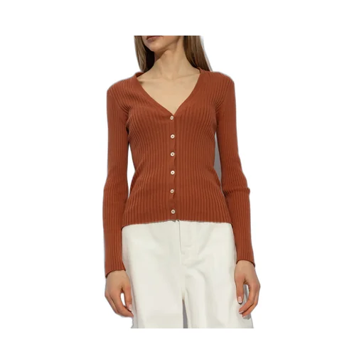 V-Neck Organic Cotton Cardigan