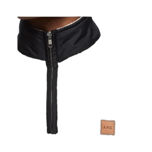 High-Neck Logo Patch Fleece Sweatshirt