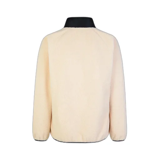 High-Neck Logo Patch Fleece Sweatshirt
