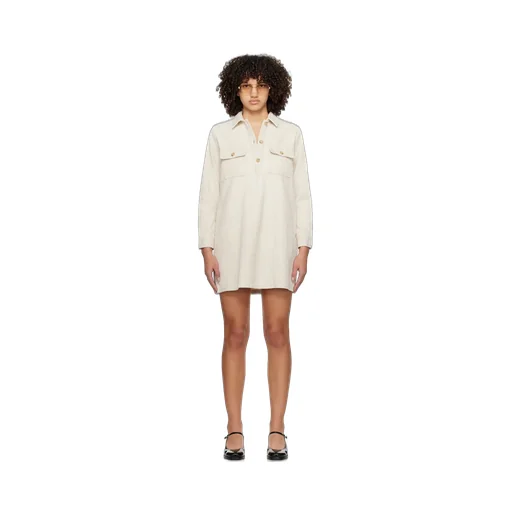 Lapel Long-Sleeved Dress
